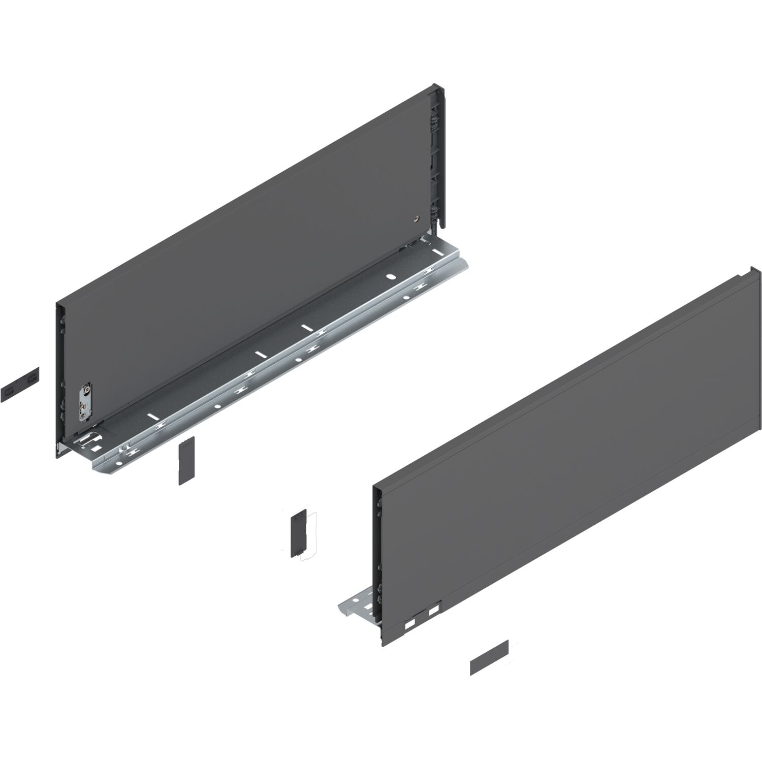 blum LEGRABOX pure Zarge Höhe C, NL 500, Oriongrau-matt