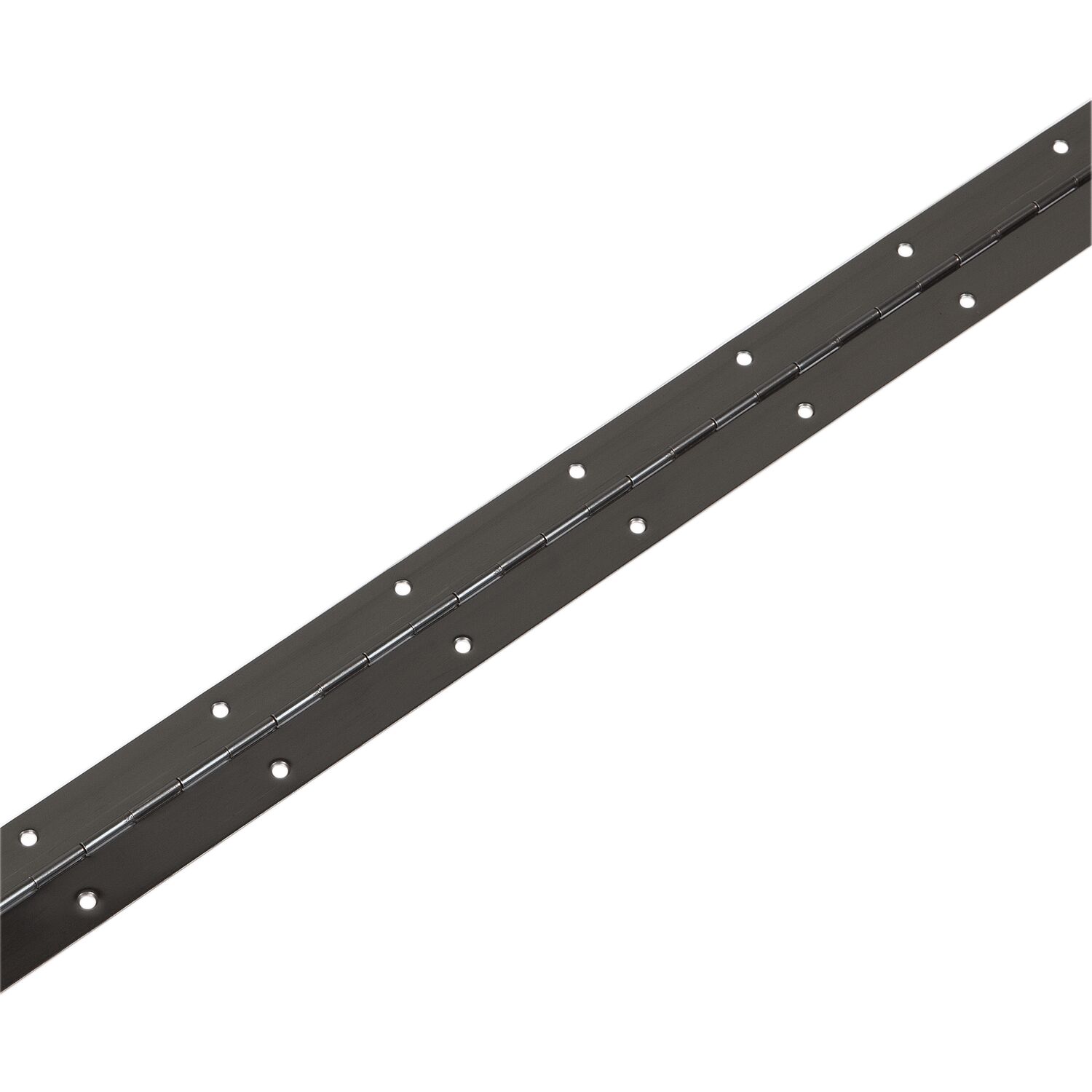 Schmale Stangenscharnier gebohrt 1740 x 32 mm, Stahl schwarz- brüniert