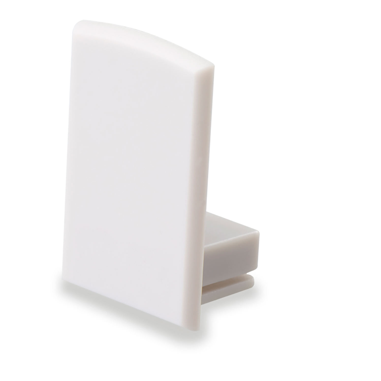 ISOLED Endkappe EC16 für SURF12 RAIL inkl. COVER4 ohne Kabelausgang PVC grauweiß