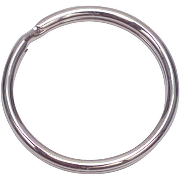 secOtec Schlüsselring 30mm Stahl vernickelt (3Stk)