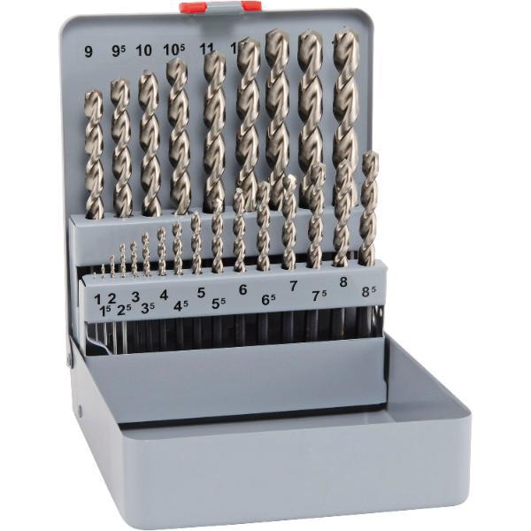 Maykestag Spiralbohrer-Kassette DIN338Forte HSS Co5 1-13 mm 25-teilig