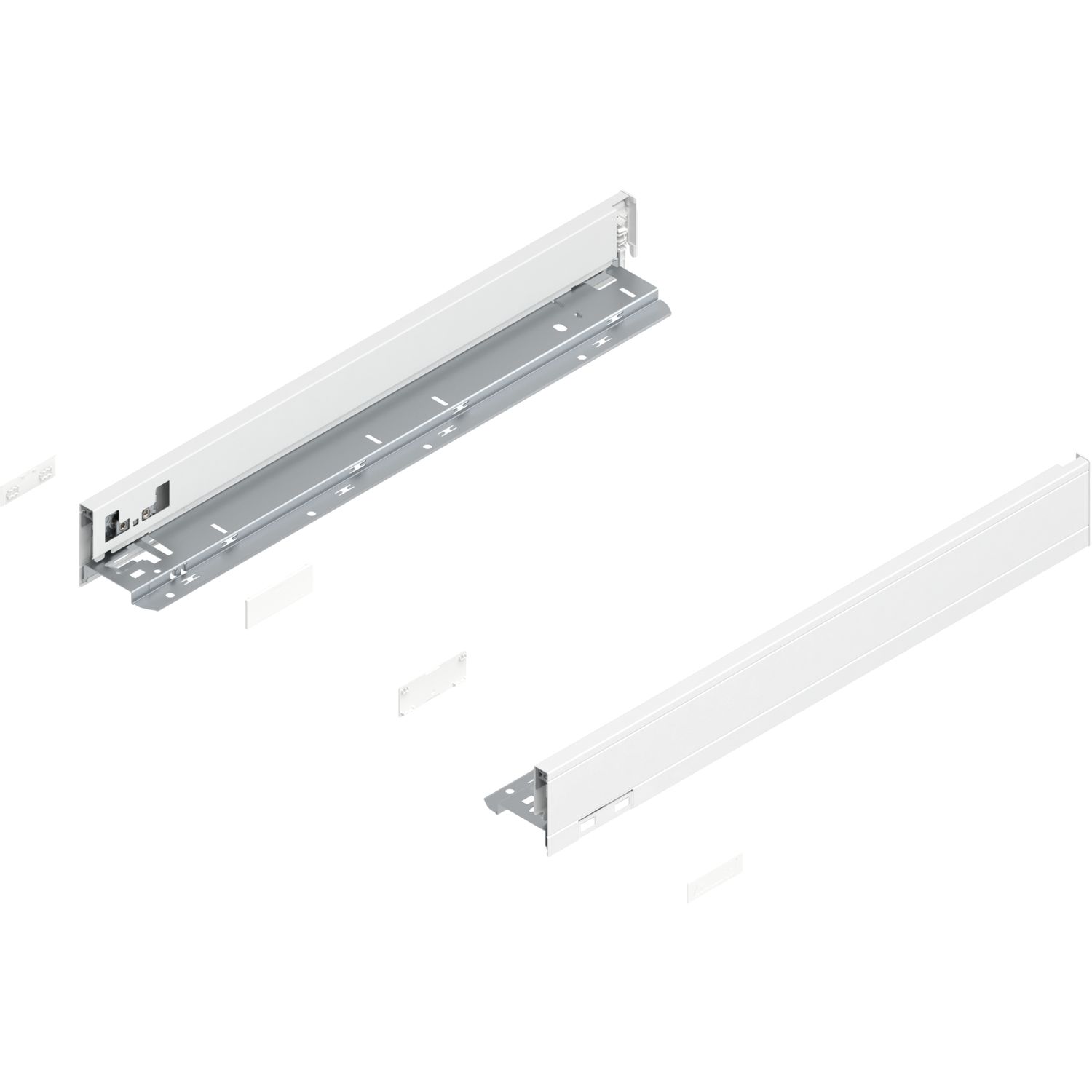 blum LEGRABOX pure SET Höhe N, BLUMOTION S, 70kg, NL 500, Seidenweiß