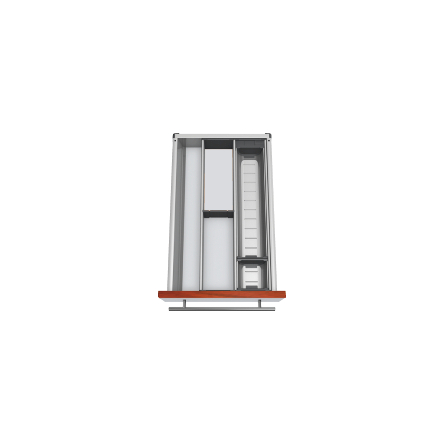 blum ORGA-LINE Facheinteilungs-Set KB 350 - 449/NL 550 mm Edelstahl/Kunststoff