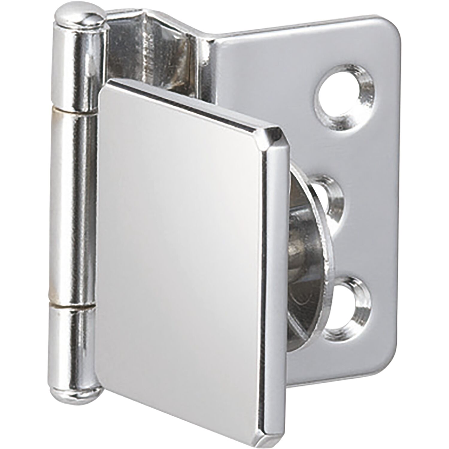 LAMP Glastürscharnier GH34-8CR-K, Glas 4-6 mm 38x38 mm, Stahl verchromt eckig