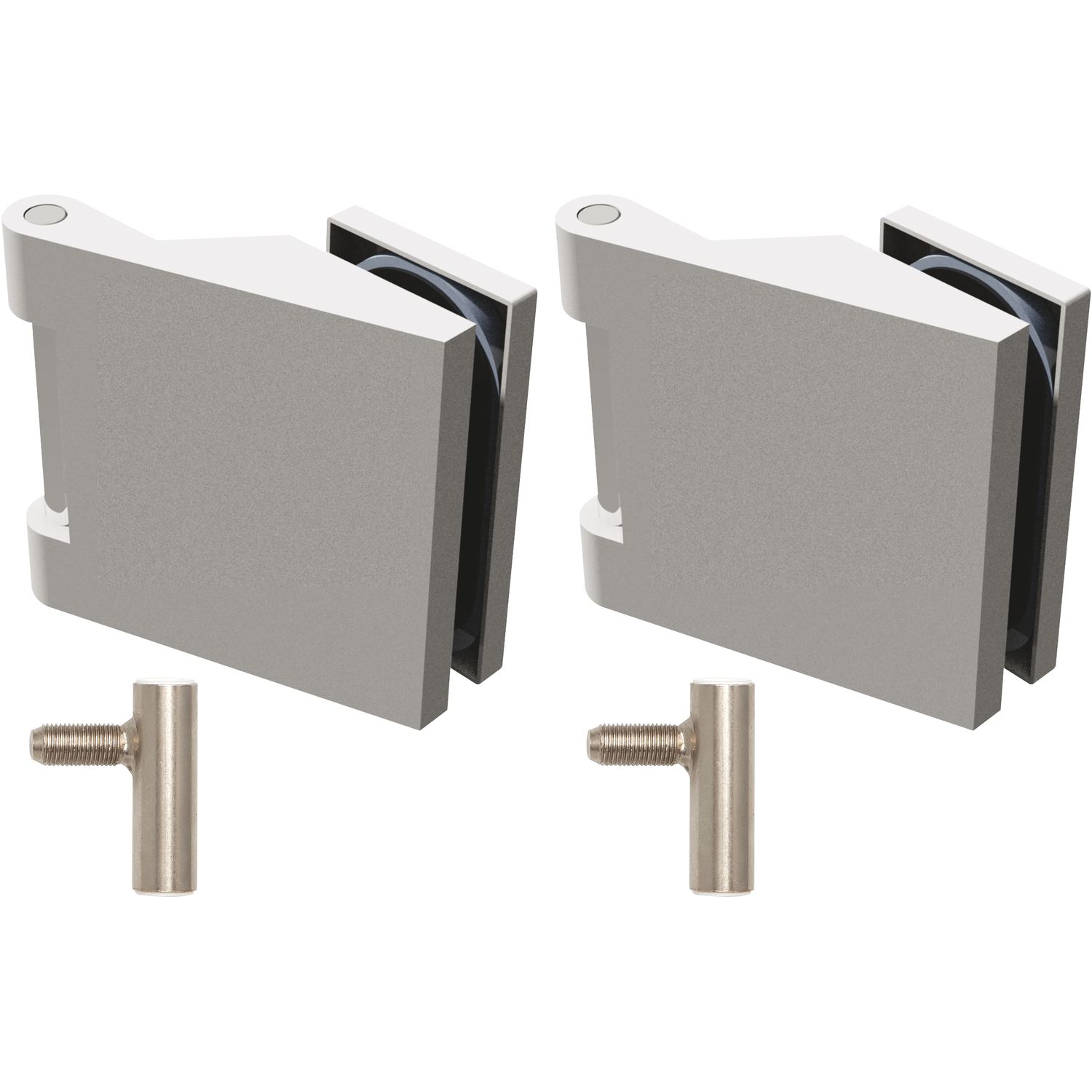 solido Glastürbandset Office m. Rahmenteil f. Stahlzarge M10x1,rechts,mattnickel
