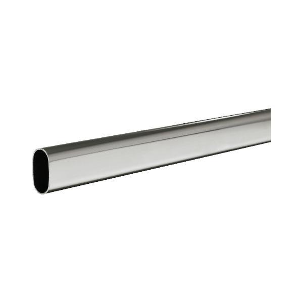 secOtec Schrankrohr oval verchromt 15X30X1000mm