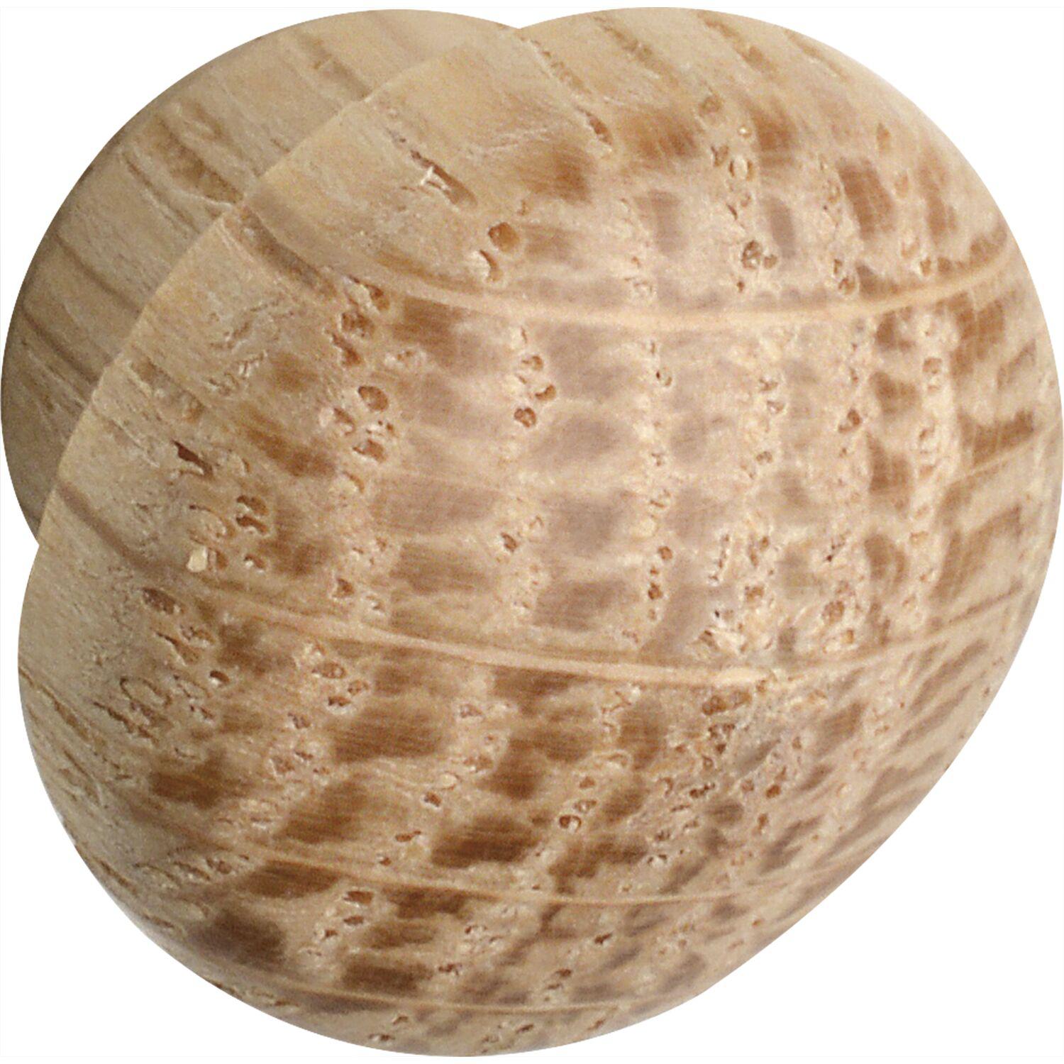 ninka Holzabdeckkappe ø 12 mm, Zapfen ø 8 mm, Zapfenlänge 4 mm, Eiche roh