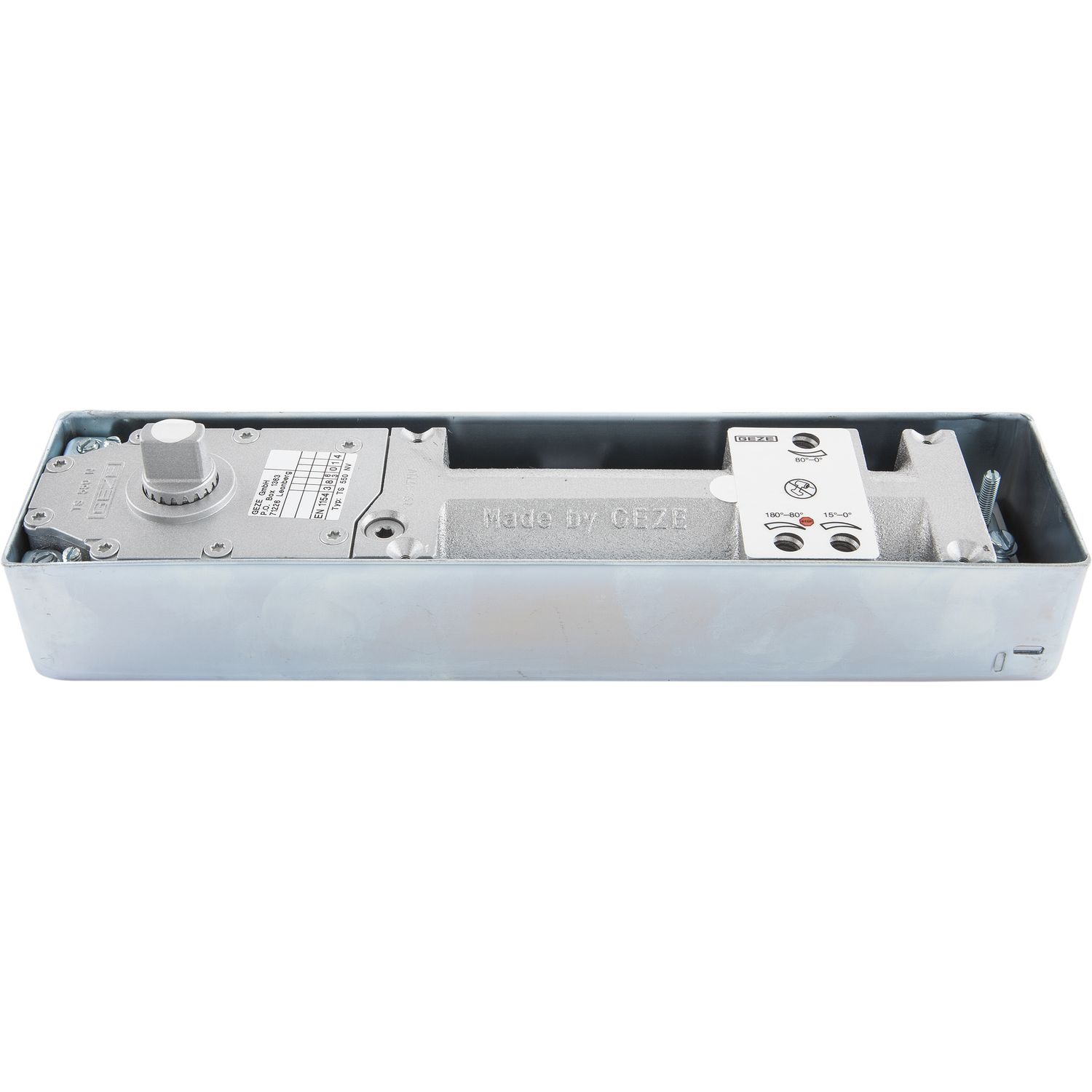GEZE Bodentürschließer TS 550 NV, EN 3-6, Feststellung, 80-165°