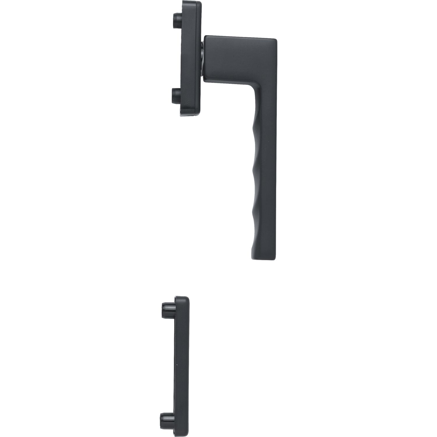 Hoppe HOPPE Fenstergriff-Halbgarnitur TOULON innen, Aluminium schwarz matt