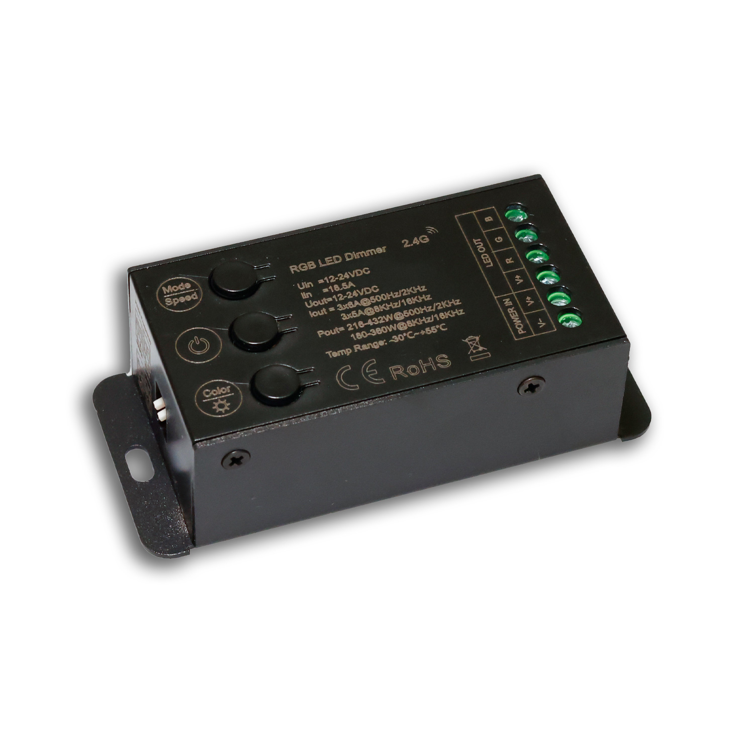ISOLED Sys-Pro Funk Mesh Multi-PWM RGB-Dimmer mit Bedientasten 3 Kanal 12-24V DC 12-18A