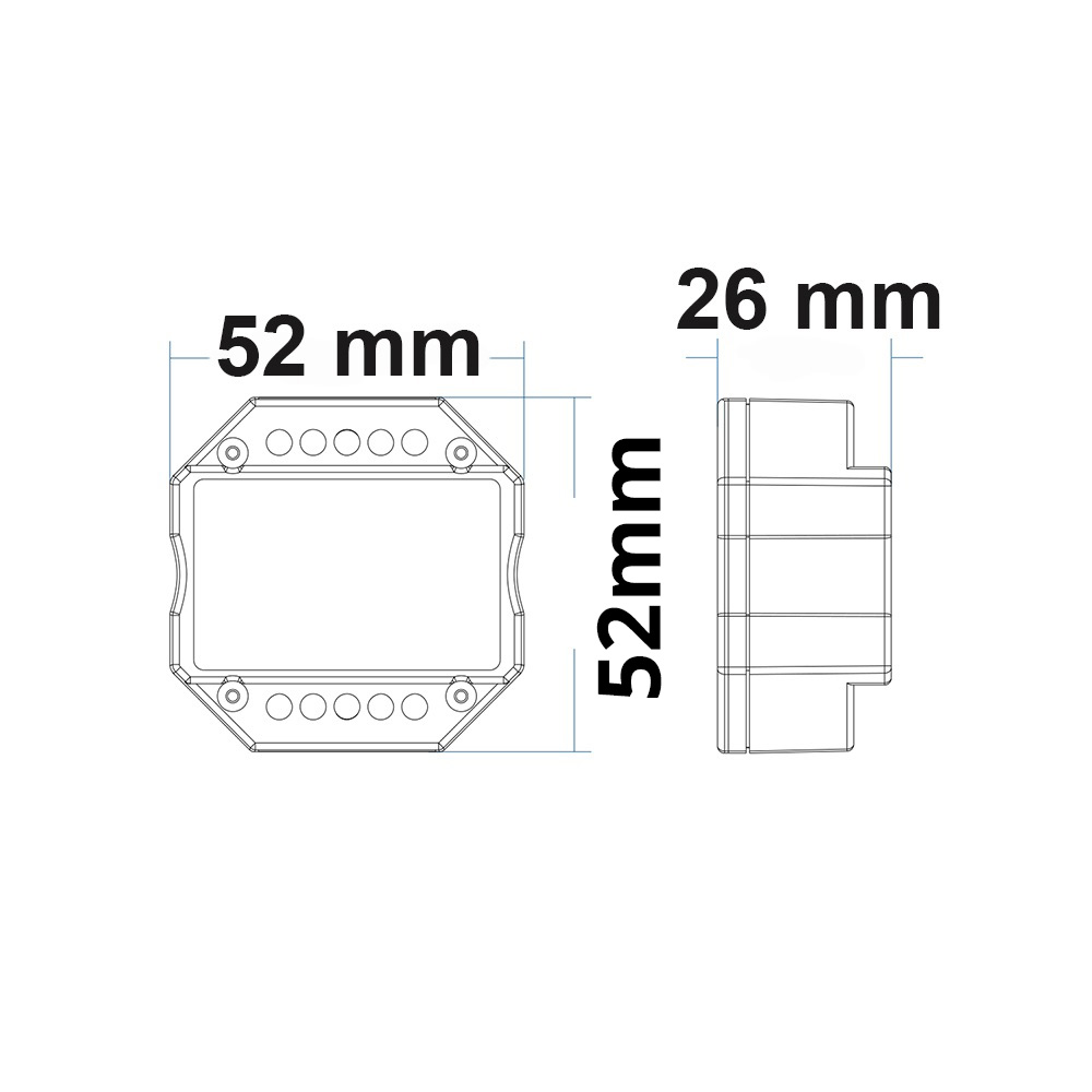 ISOLED Sys-Pro Universal-Push/Funk Mesh-Dimmer 230V 360VA Phasenan-/Abschnitt wählbar