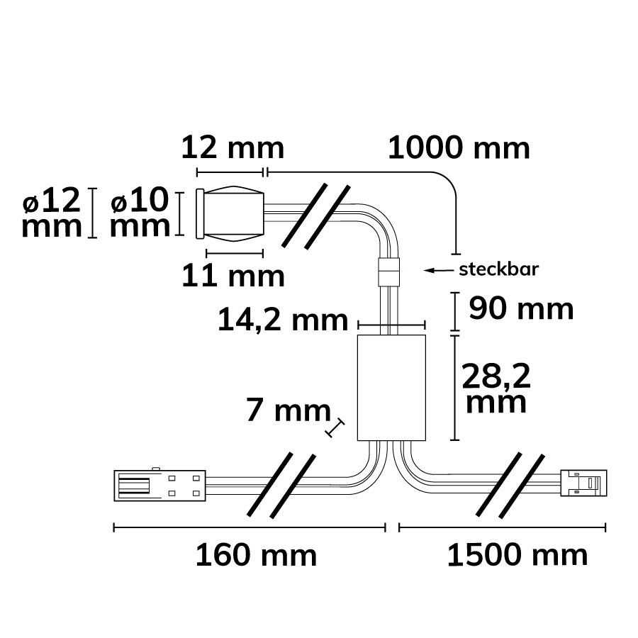 ISOLED MiniAMP Wisch-SENSOR Einbau 12-24V DC 5A