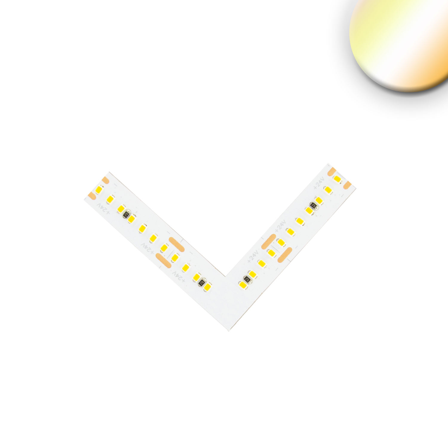 ISOLED Eckverbindung leuchtend 1,5W für CRI919/940 MiniAMP CCT Flexband 2 polig 12V DC 7W+7W IP20