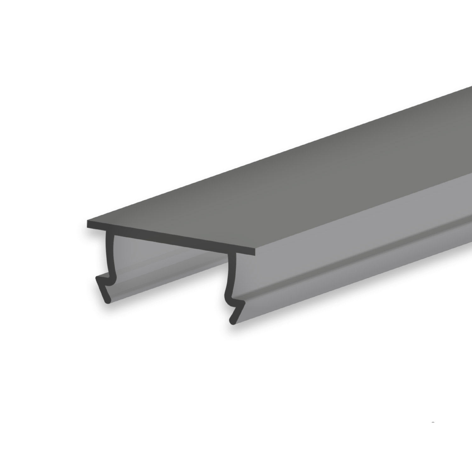 ISOLED Abdeckung COVER44 schwarz/matt 300cm für Profil SURF10