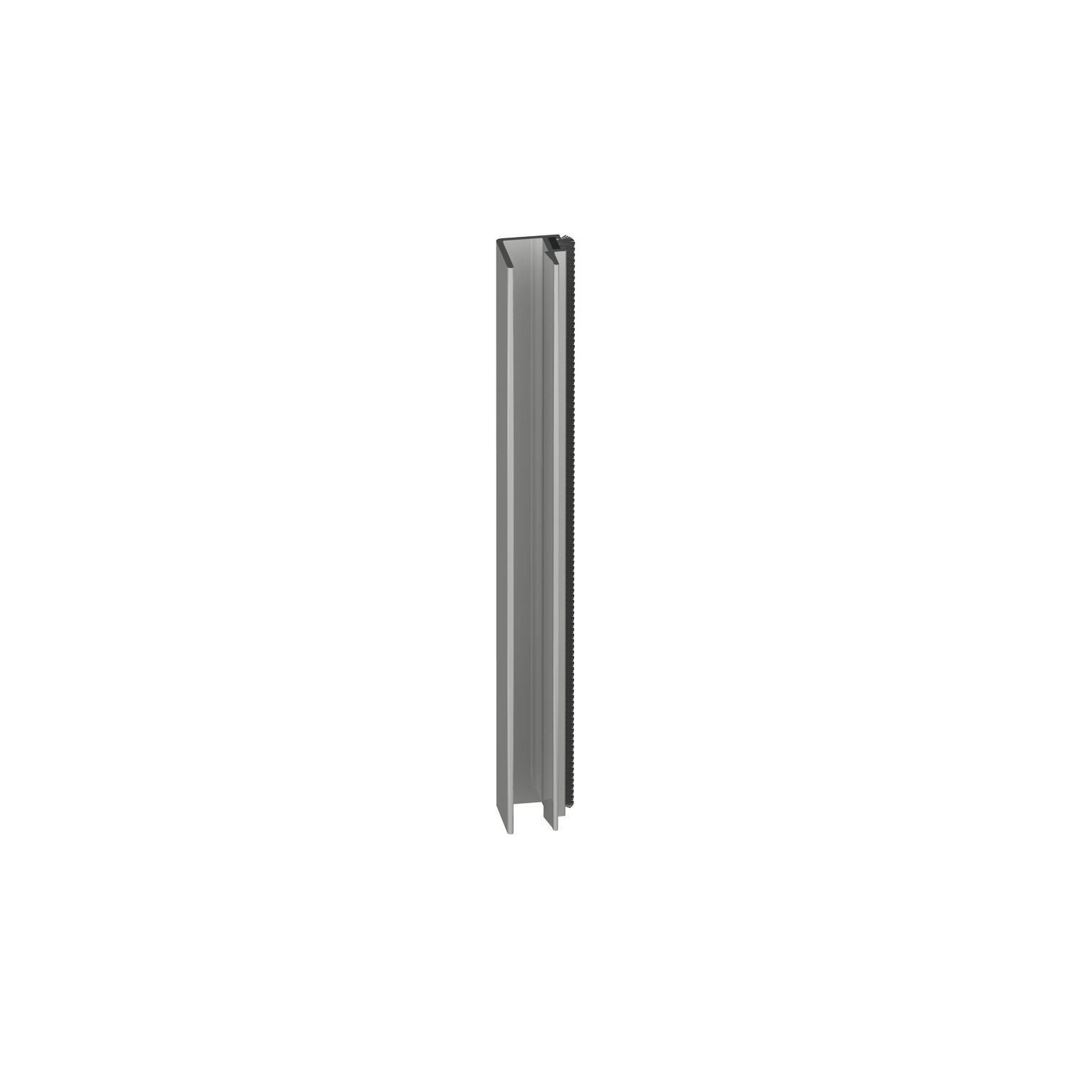 SUPRA Staubschutzleiste Haarborstendichtung auf Maß Glasstärke 8 mm, Aluminium (250 mm)