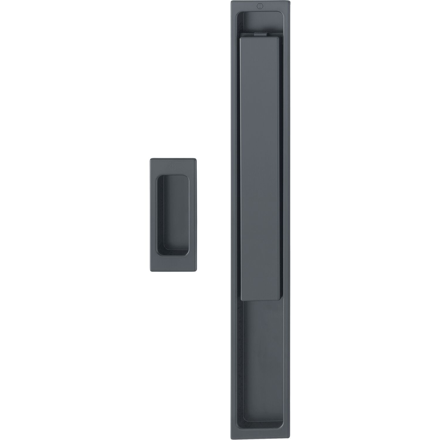 Hoppe HOPPE Hebeschiebegarnitur AUSTIN Muschelgriff, Aluminium schwarz matt