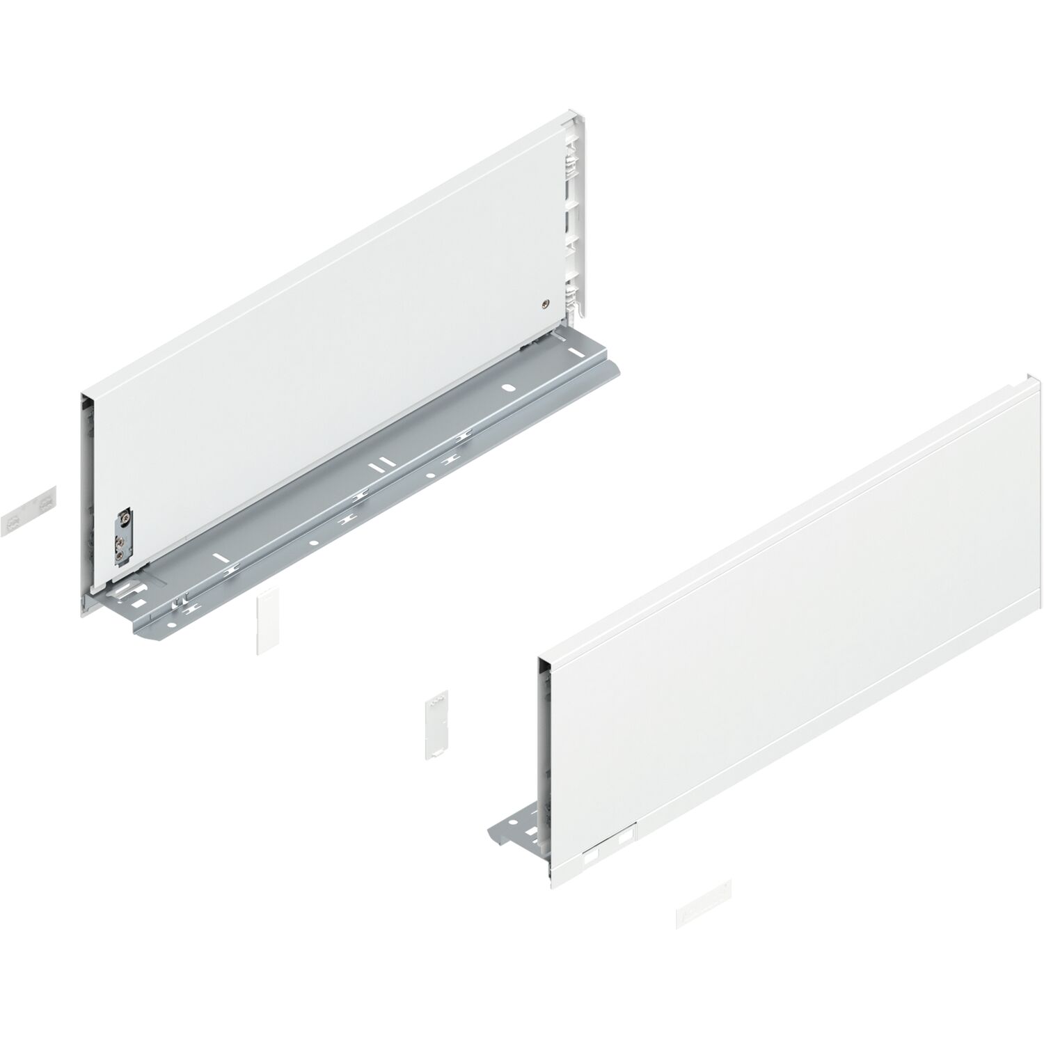 blum LEGRABOX pure Zarge Höhe C, NL 450, Seidenweiß-matt