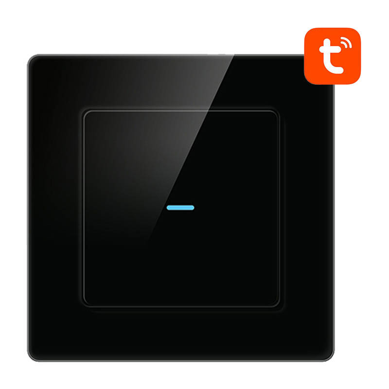 Avatto Smart Lichtschalter WiFi 1fach TUYA (schwarz)
