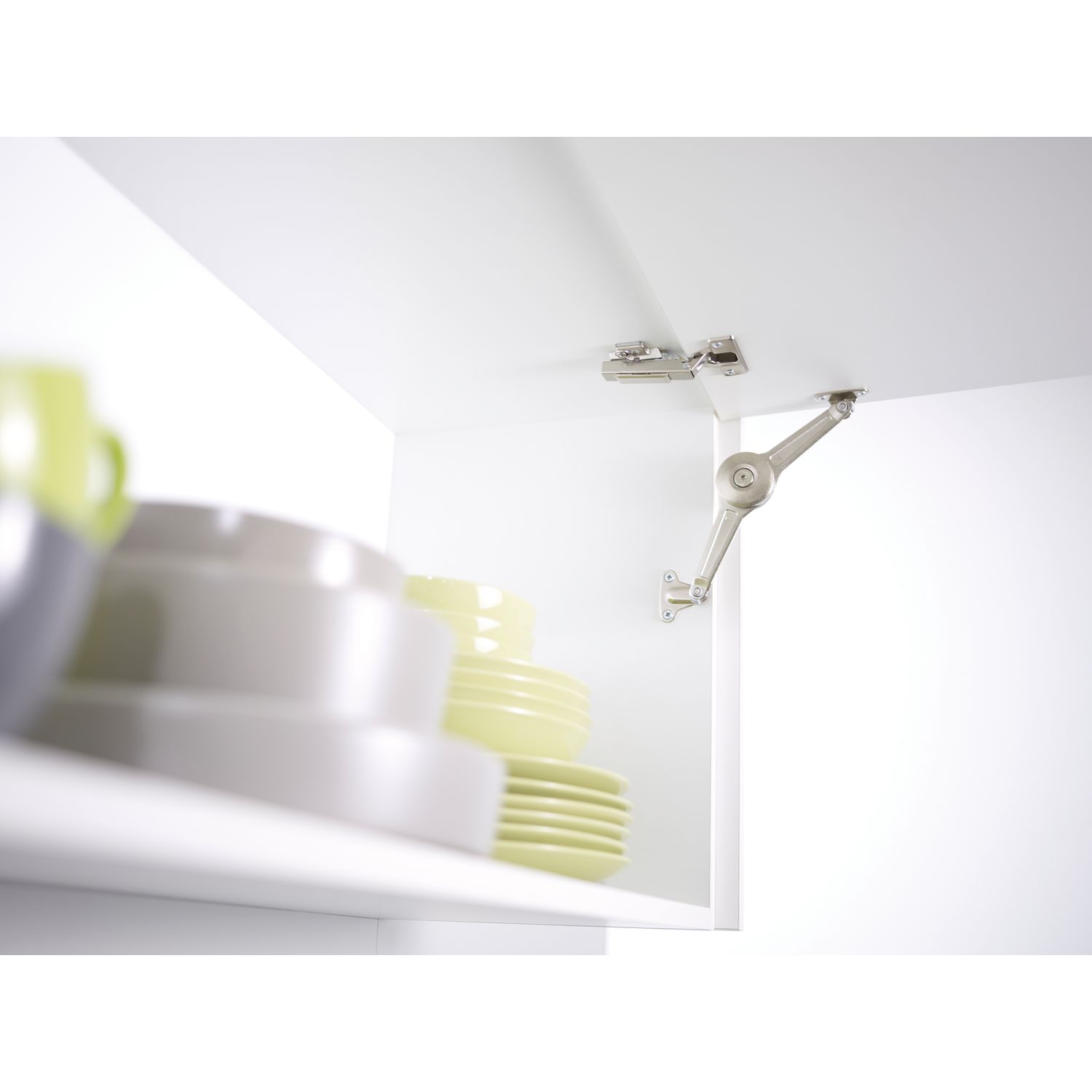 Kesseböhmer Hochstellstütze DUO, RECHTS+LINKS verwendbar, Stahl vernickelt