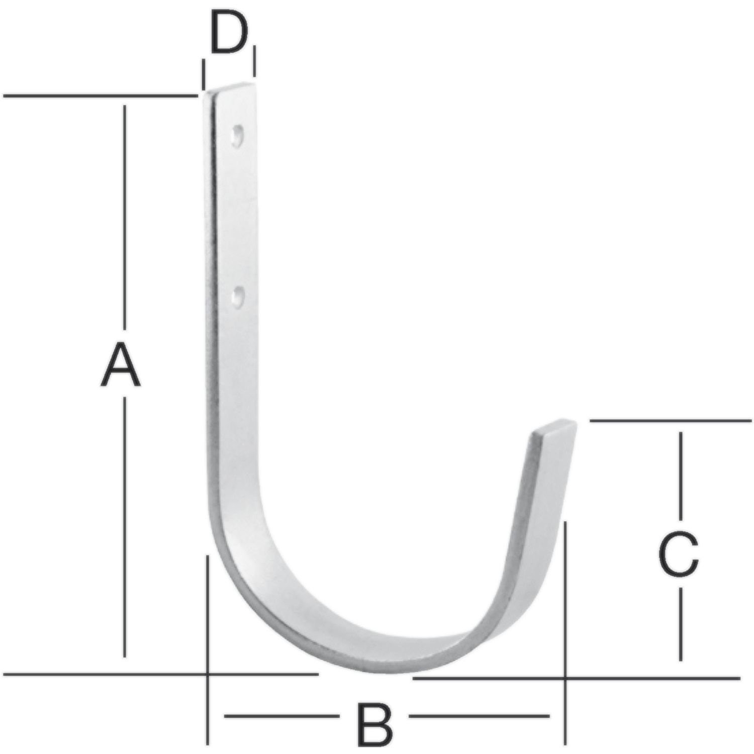 Universalhaken 20 x 110 x 55 x 60 mm verzinkt