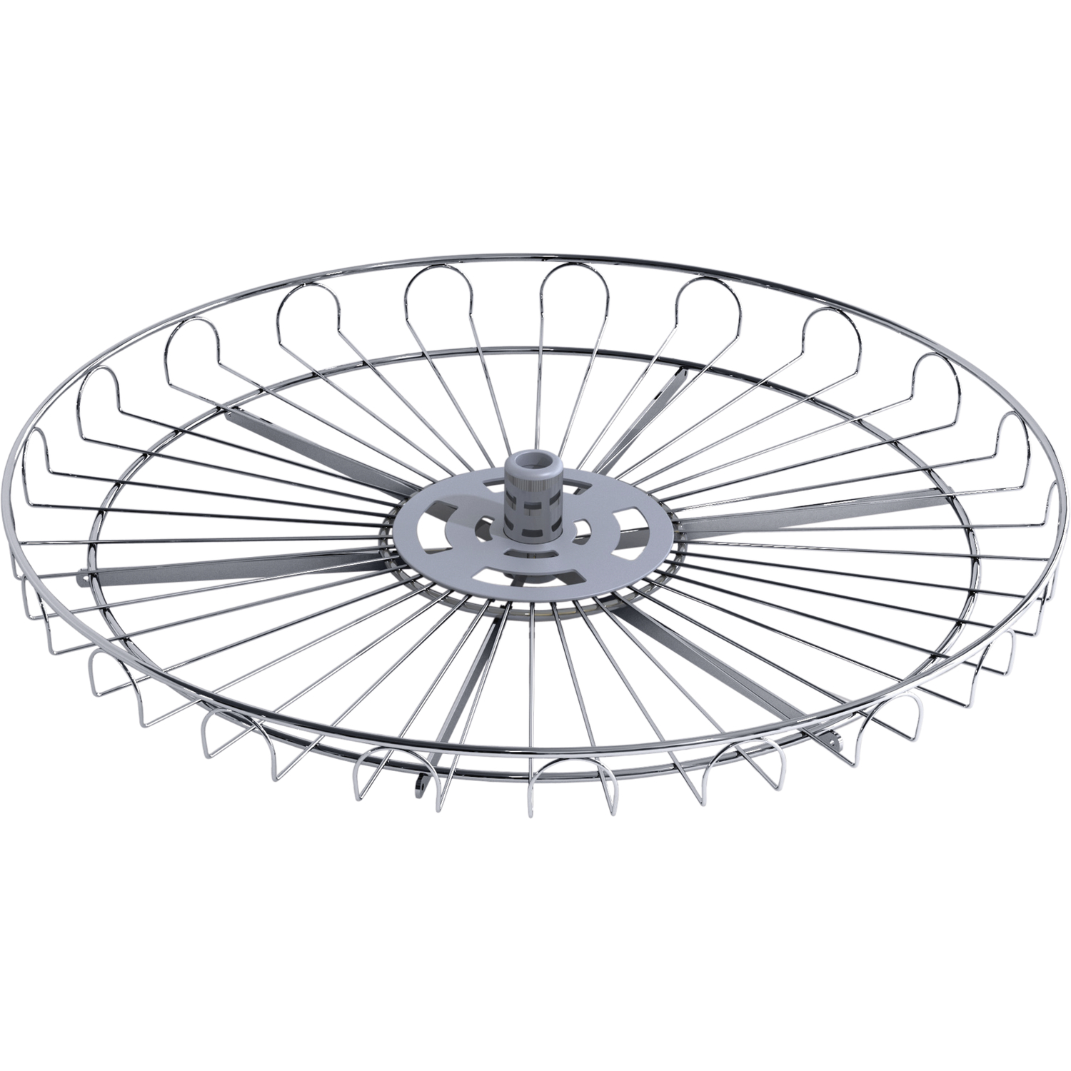 Vauth-Sagel VS COR Wheel Eckschrank-Drehboden 4/4-Kreis 720 mm Classic Silber