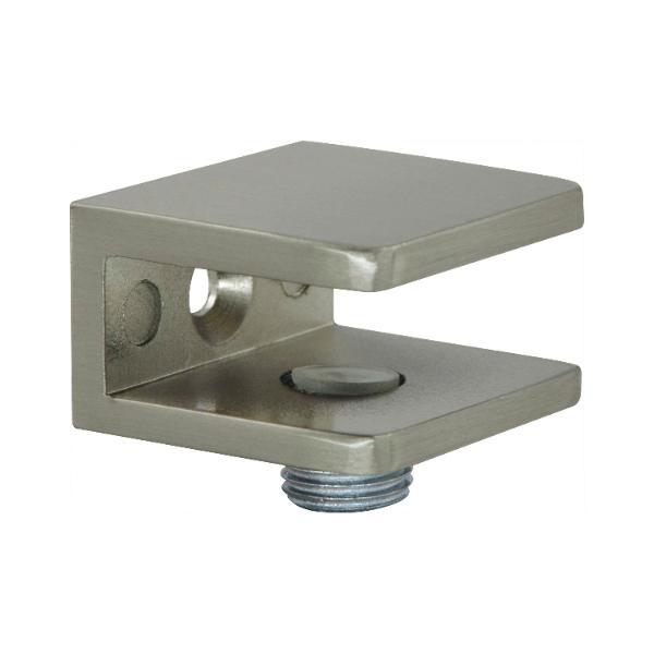 FONSEGRIVE Glastablar-Klemmträger Pesaro, Glas 4-8 mm, Zamak Edelstahleffekt