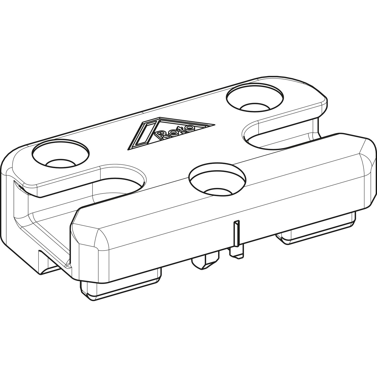 Roto ROTO NT/NX SH-Schließstück MVS PVC 13V mit Boden KBE/KÖMMERLING/TROCAL Zink