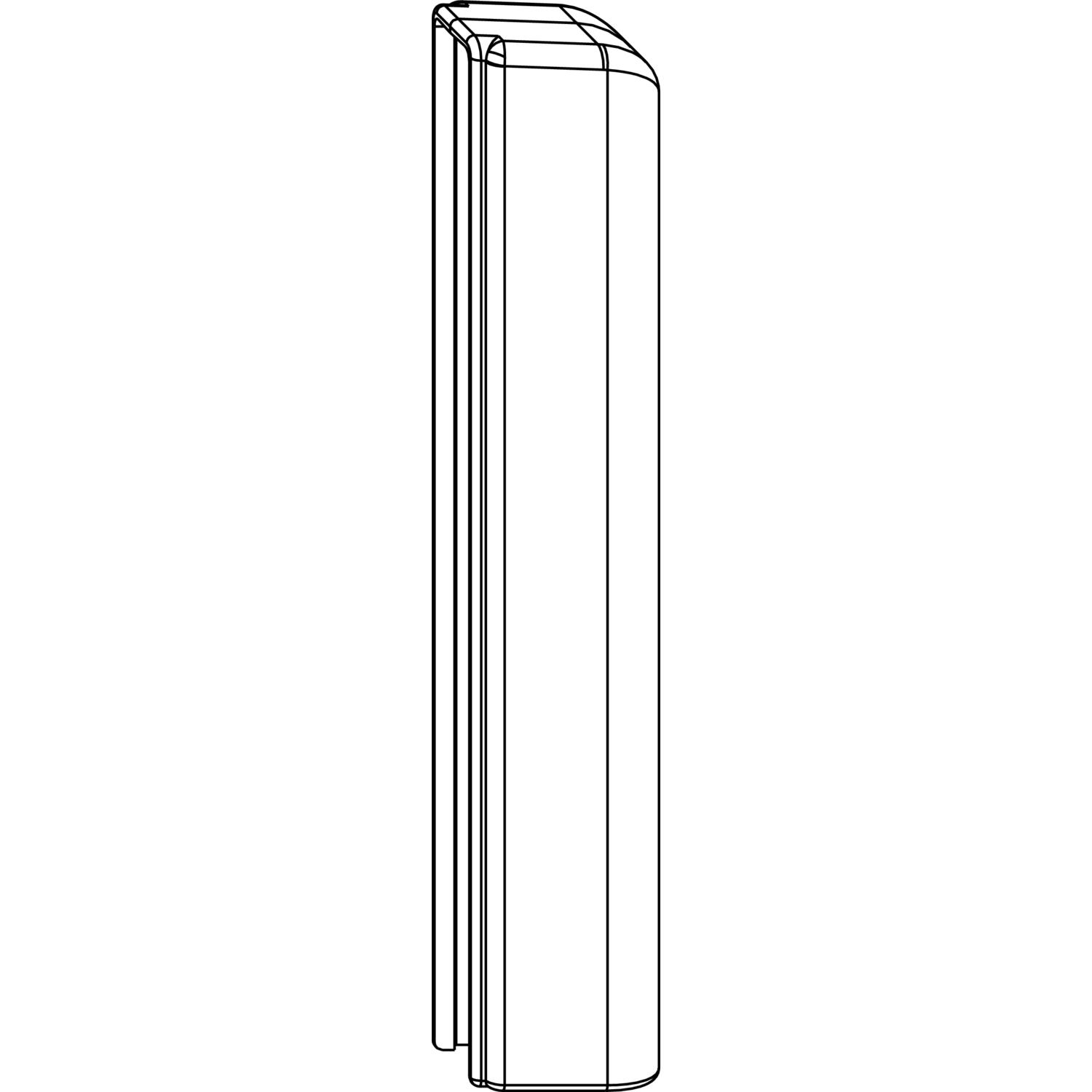Maco #42187 MACO Abdeckung Ecklagerband PVC, schwarz (42187)
