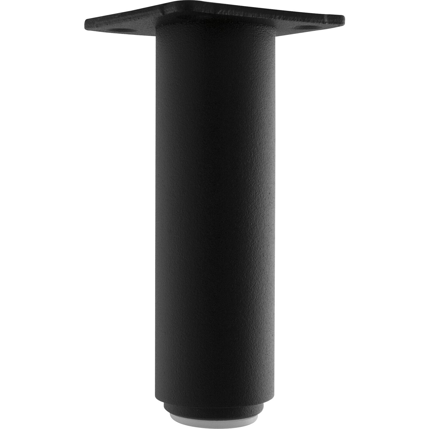 Dekorfuß Fuß ø 30 mm, Länge 120 mm, Aluminium schwarz