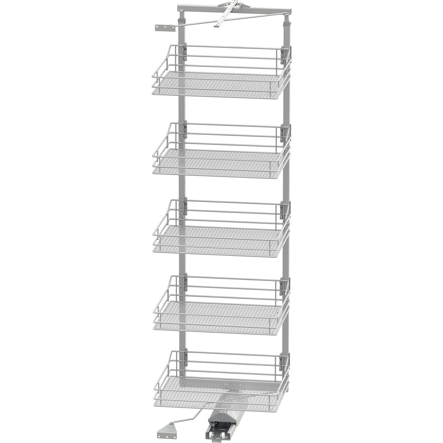 Vauth-Sagel VS TAL Gate Hochschrankauszug Set Saphir KB 600 mm 1700 - 1950 mm Silber