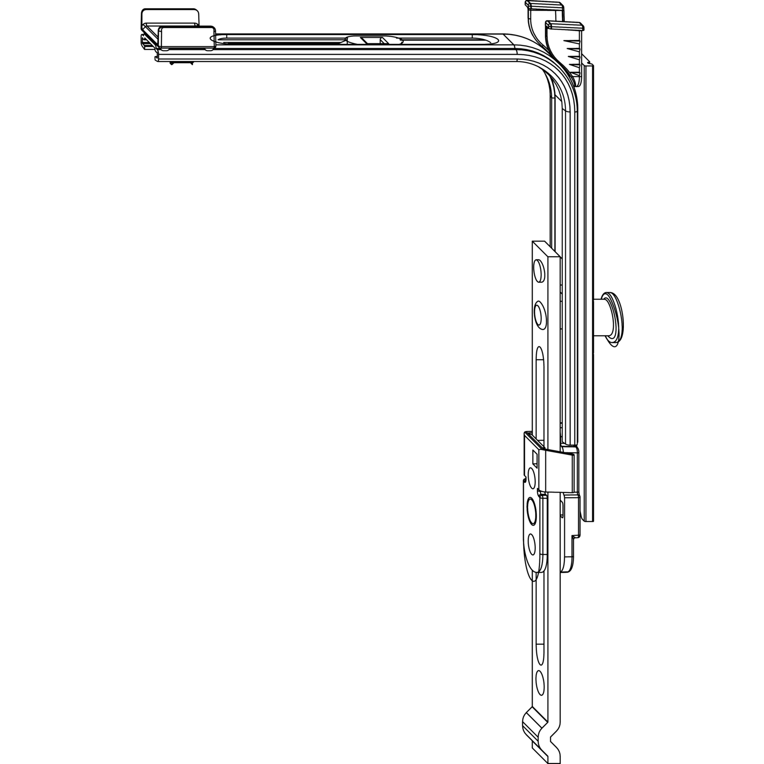 Maco #222209 MM Eckumlenkung senkrecht 1 iS verlängerbar (222209)