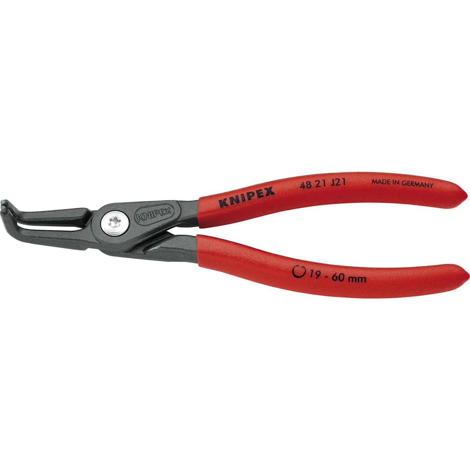 Knipex Präzisions Sicherungsringzange 4821 J21 DIN 5256 D innen gebogen