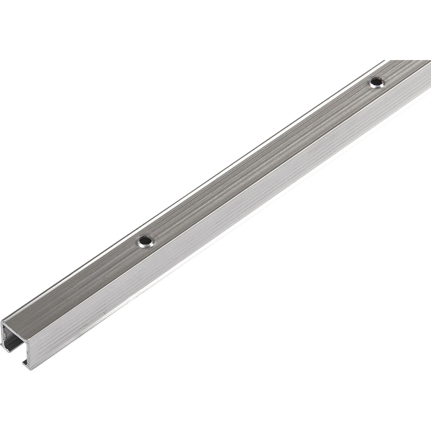 HAWA Clipo 16 H Einfach- Laufschiene gelocht, 2500 mm, Aluminium eloxiert