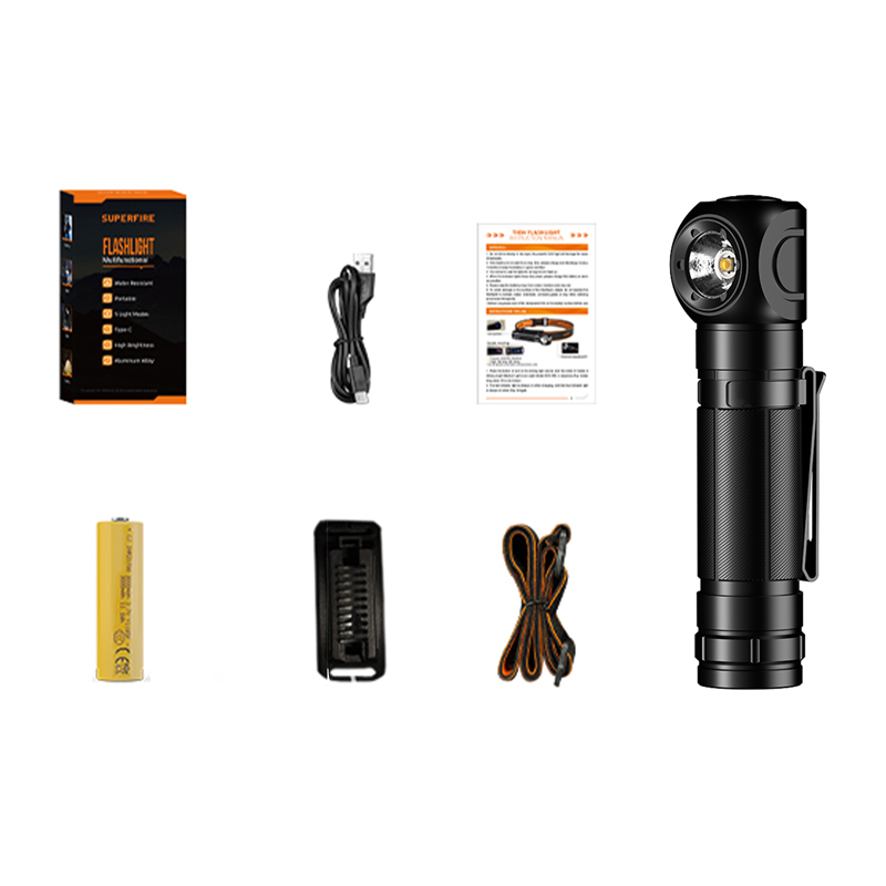 Superfire Taschenlampe TH04-U