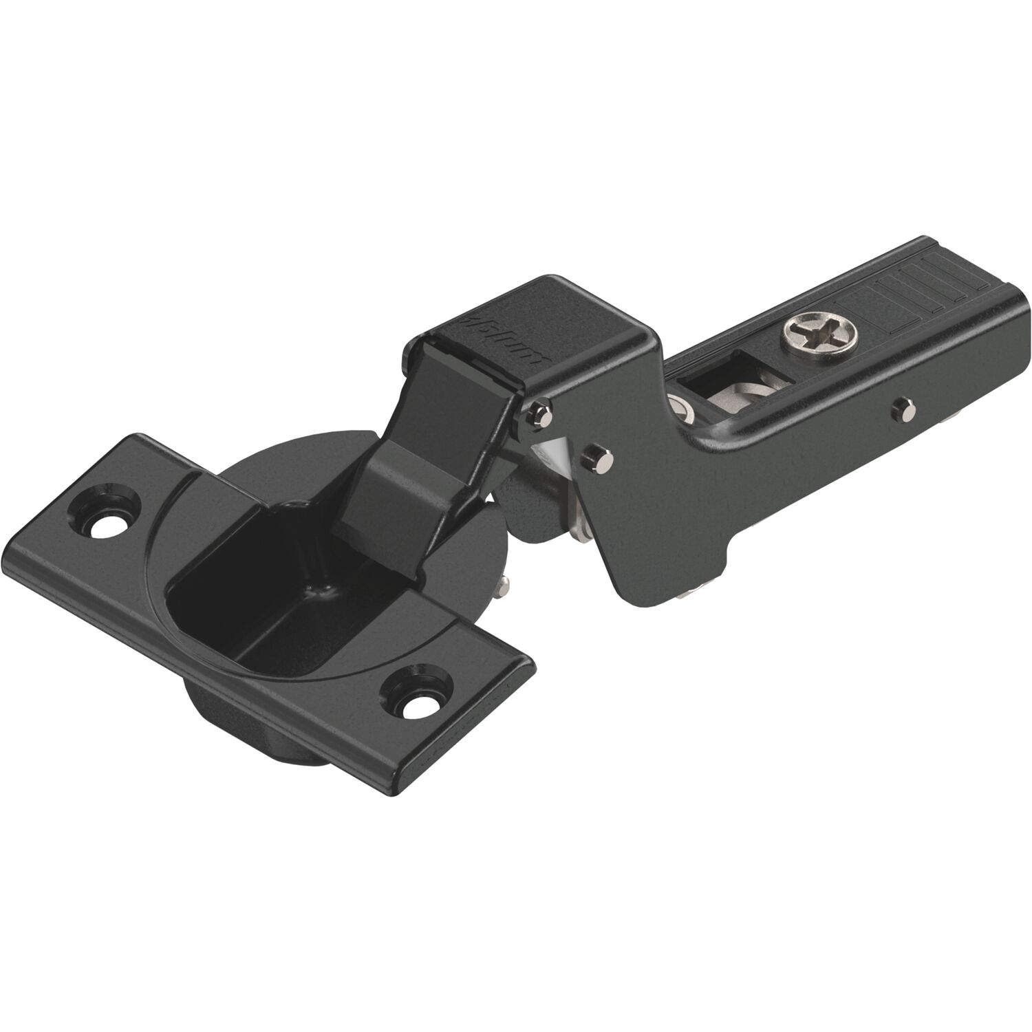blum CLIP top ONYX Möbel Scharnier 110°, 18mm gekröpft ohne Feder Schrauben