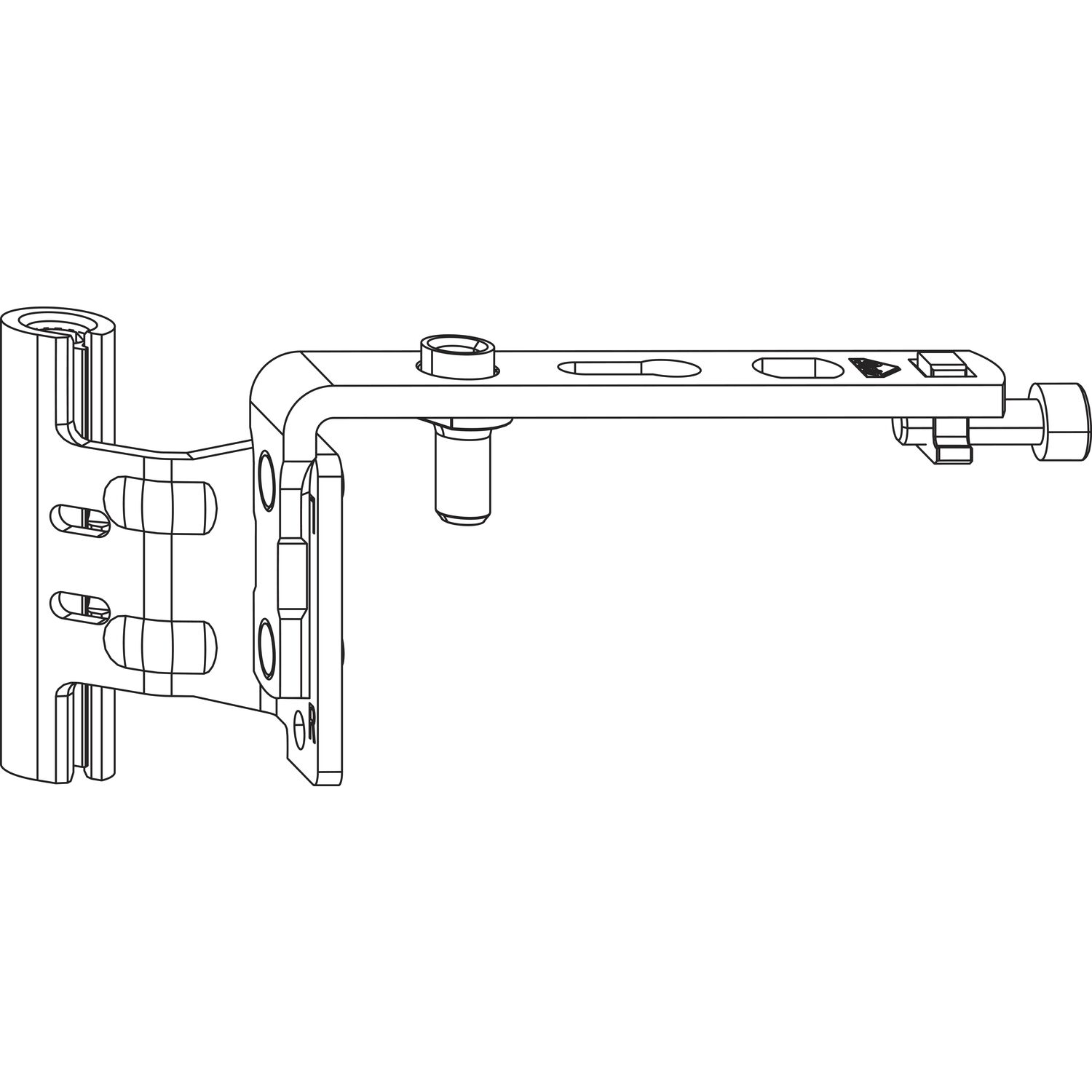 Roto ROTO NX Falzaxerarm T 12/20-13 Holz rechts silber