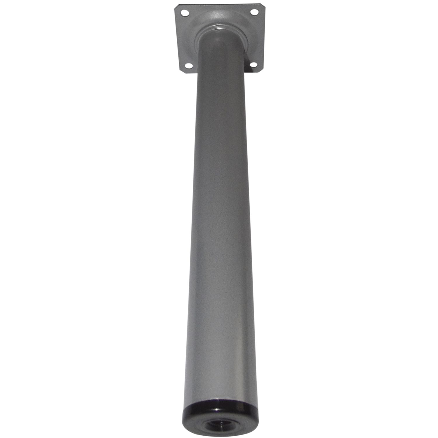 ELEMENT SYSTEM Möbelfuß Rundrohr ø 30 mm, Länge 150 mm, Stahl silber RAL 9006