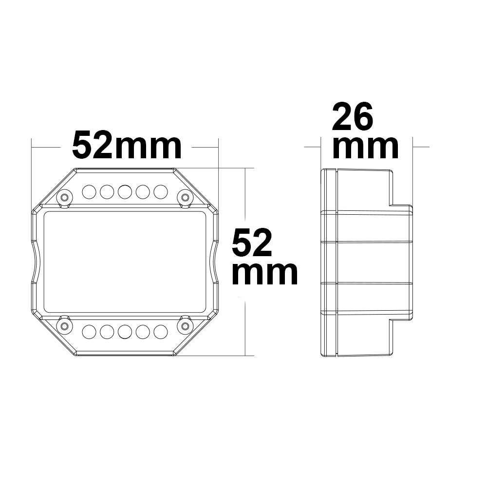 ISOLED Sys-Pro Push/Funk Mesh Multi-PWM-Dimmer 1 Kanal 12-24V DC 6A 36-48V DC 3A
