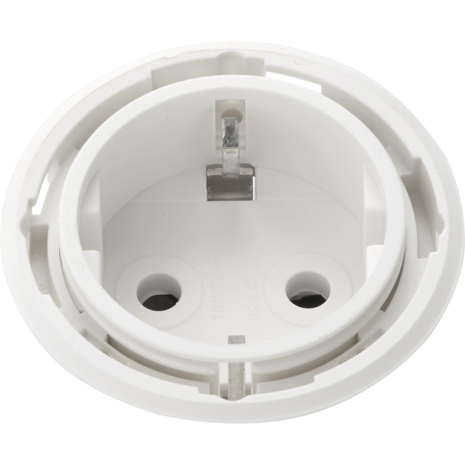 EVOline One Steckdose weiß DM 59 mm