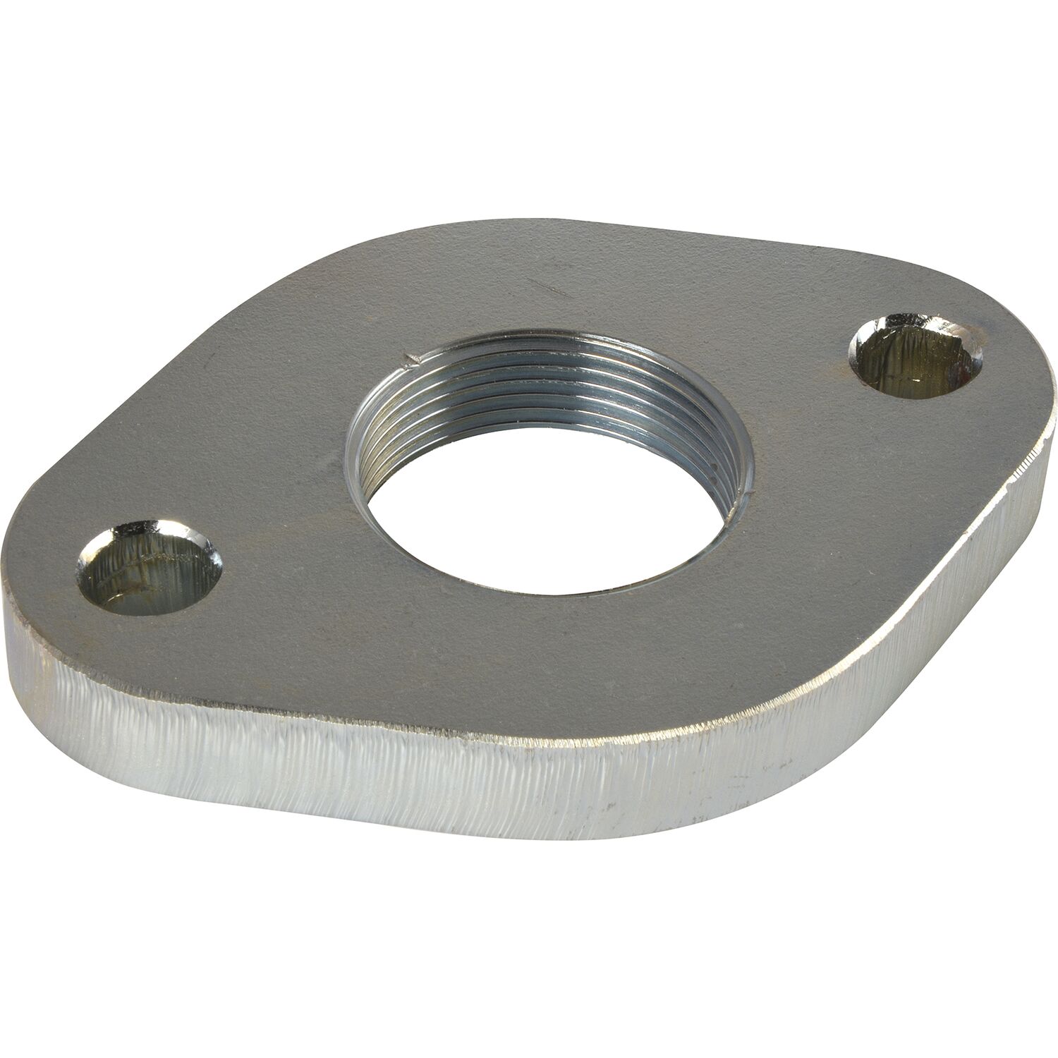 ninka DIN2558 1 1/2" Gewindeflansch glatt, oval, galv. verzinkt
