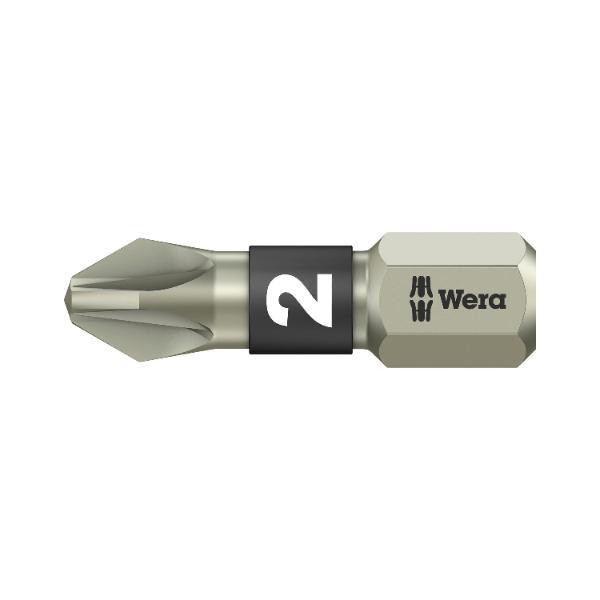 Wera Bit-Einsatz Edelstahl 3855/1TS 1/4"sechskant PZ 2/25 mm Pozidriv