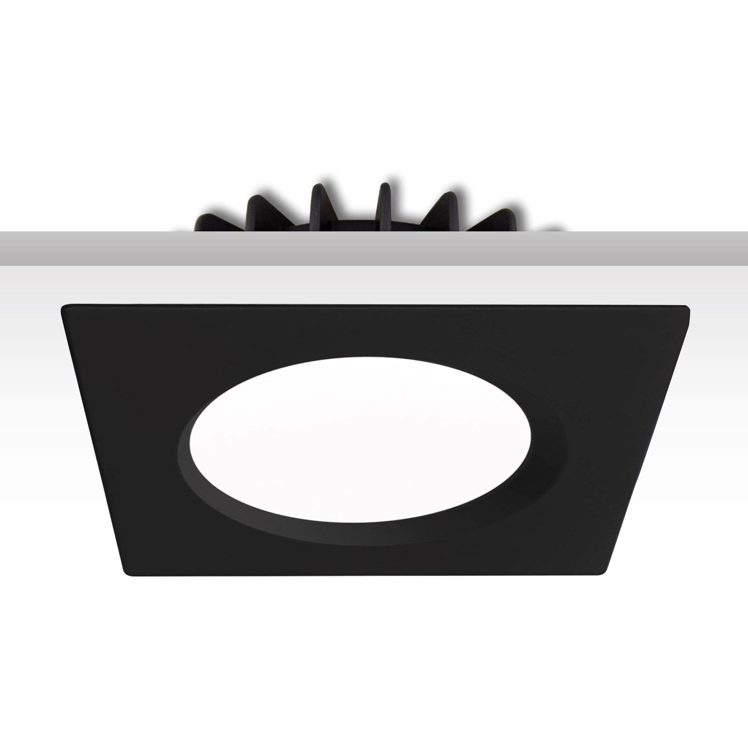 ISOLED Cover Aluminium rückversetzt schwarz für Sys-90