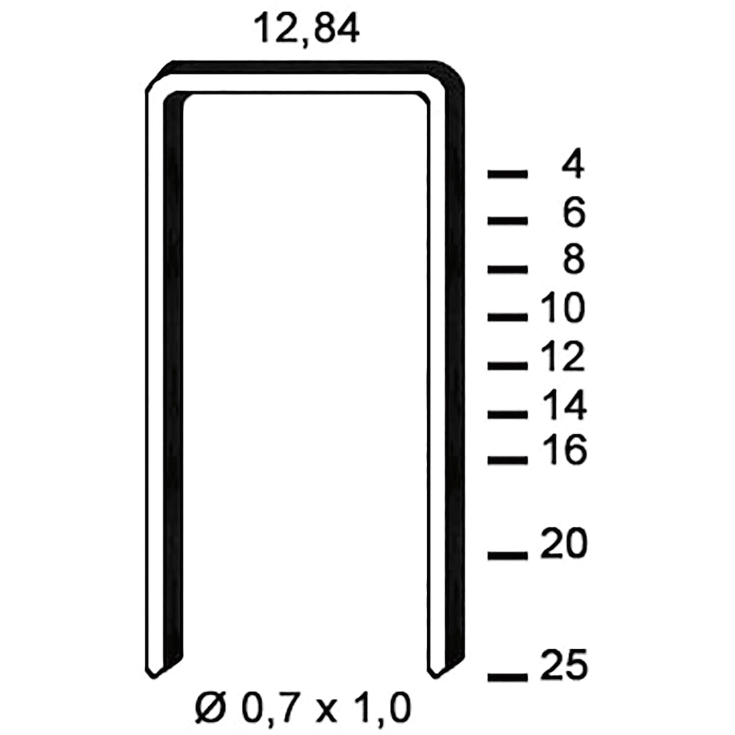 ALSAFIX Klammern Type A 6 mm aus Stahldraht verzinkt (10000 Stück) (10 TS)