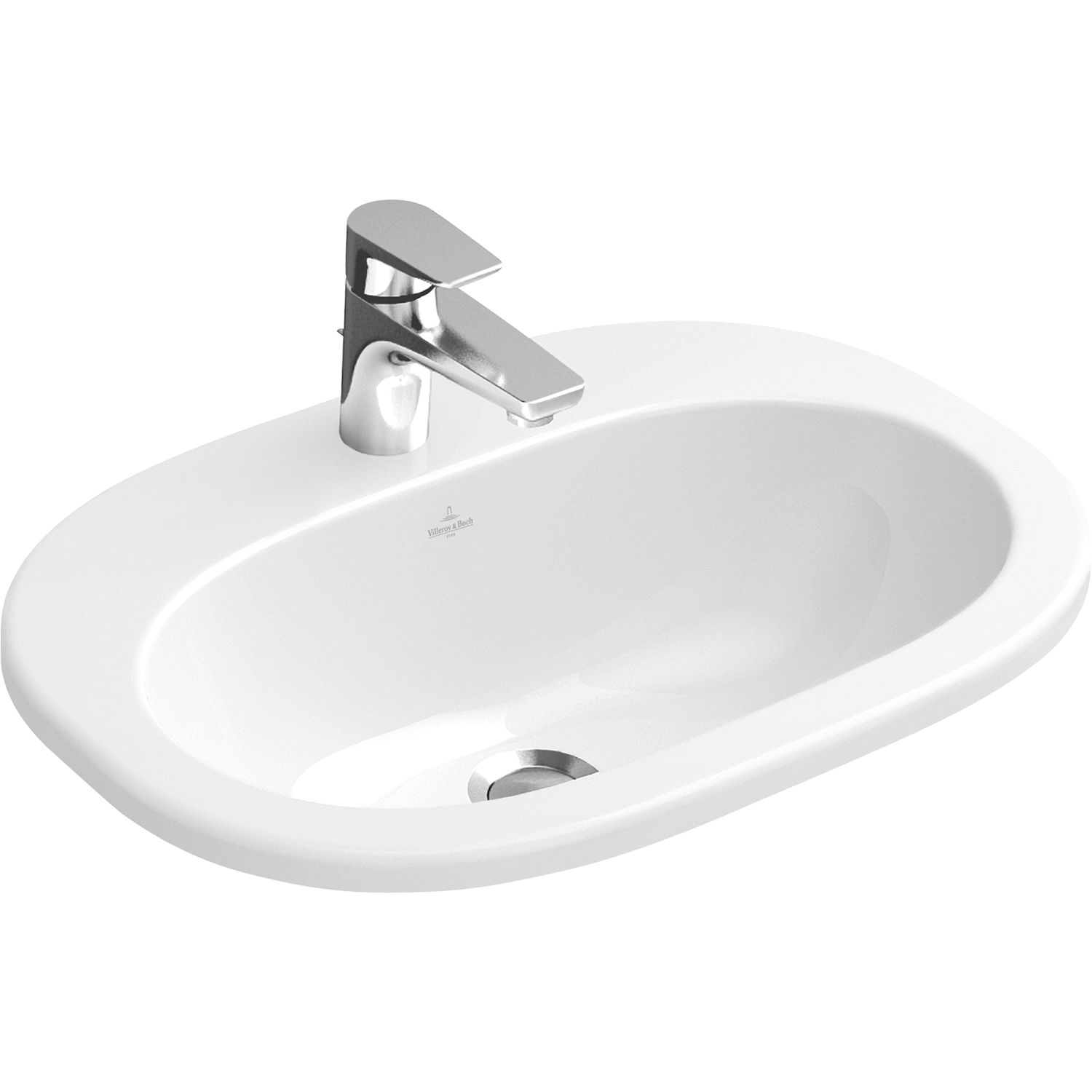 Villeroy & Boch Einbau-Waschtisch O.novo 41615601 560 mm, Weiß Alpin
