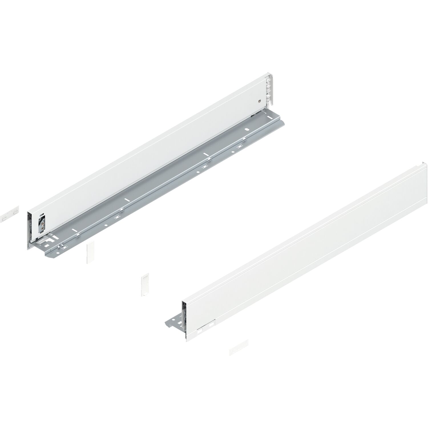 blum LEGRABOX pure Zarge Höhe M, NL 650, Seidenweiß-matt