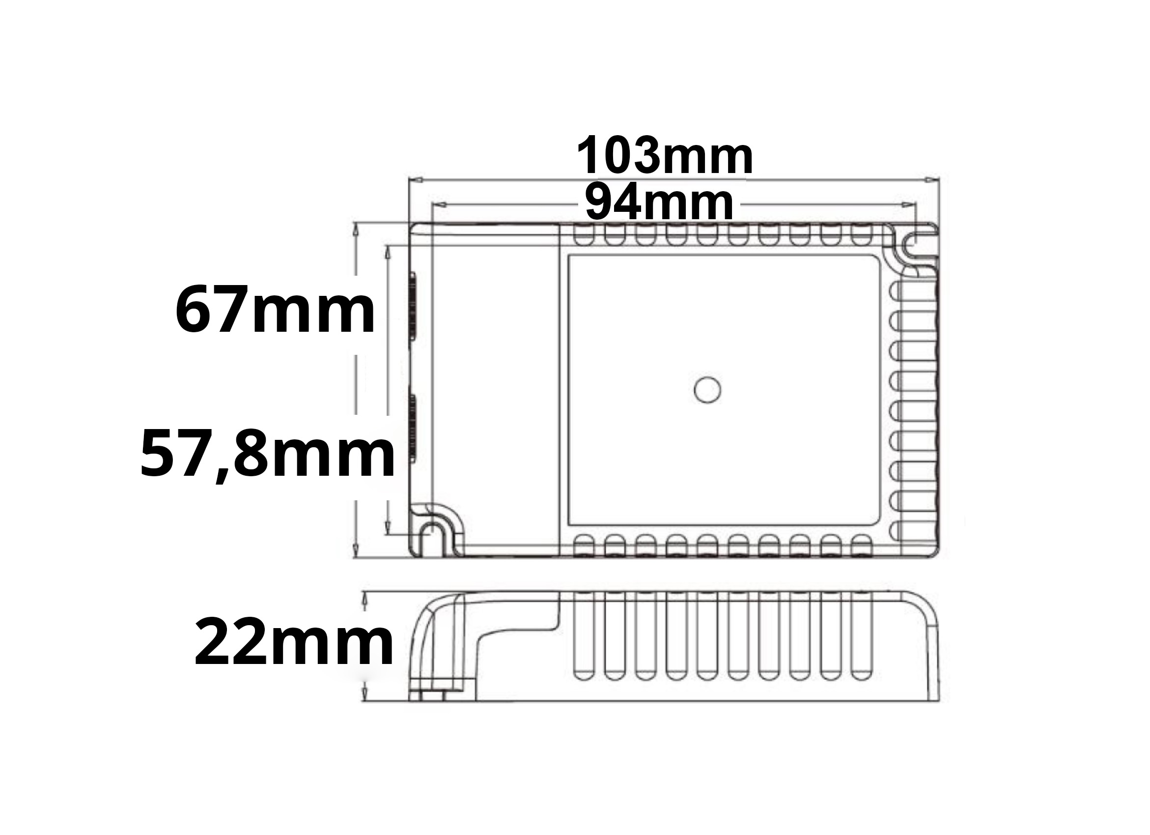 ISOLED LED Konstantstrom Trafo 300-900mA (9-58V) 30W Push/1-10V/DALI-2 dimmbar SELV