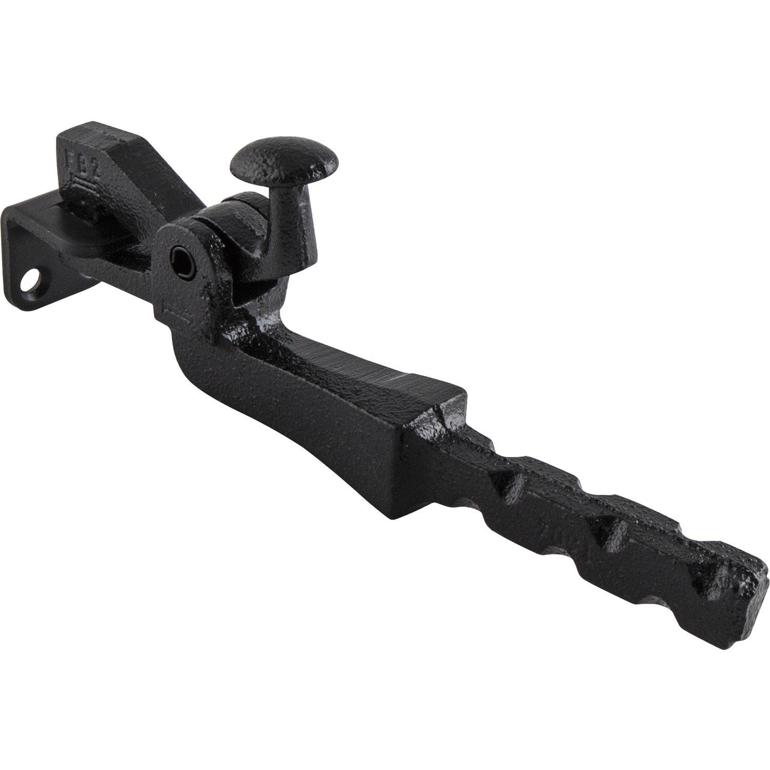 KWS Torhalter 1304 Gr.2,Länge sichtbar 125mm,Wandmontage,Temperguss schwarz lackiert
