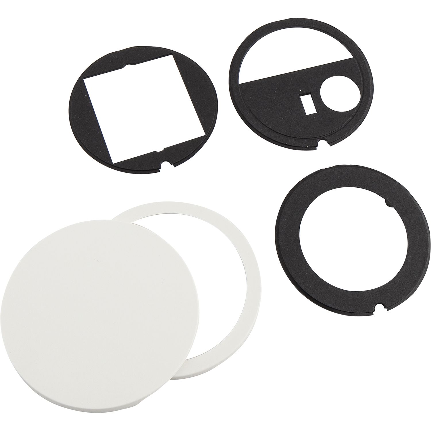 BACHMANN Pix Deckelset mit Schwenkdeckel und Zierring weiß