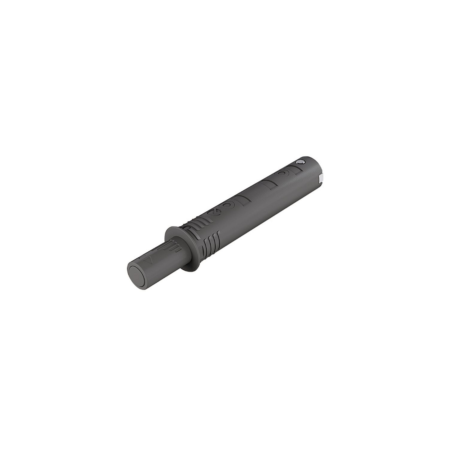 ITALIANA ferramenta K-Push Tech Druckschnapper mit Puffer, Hub 14 mm, anthrazit