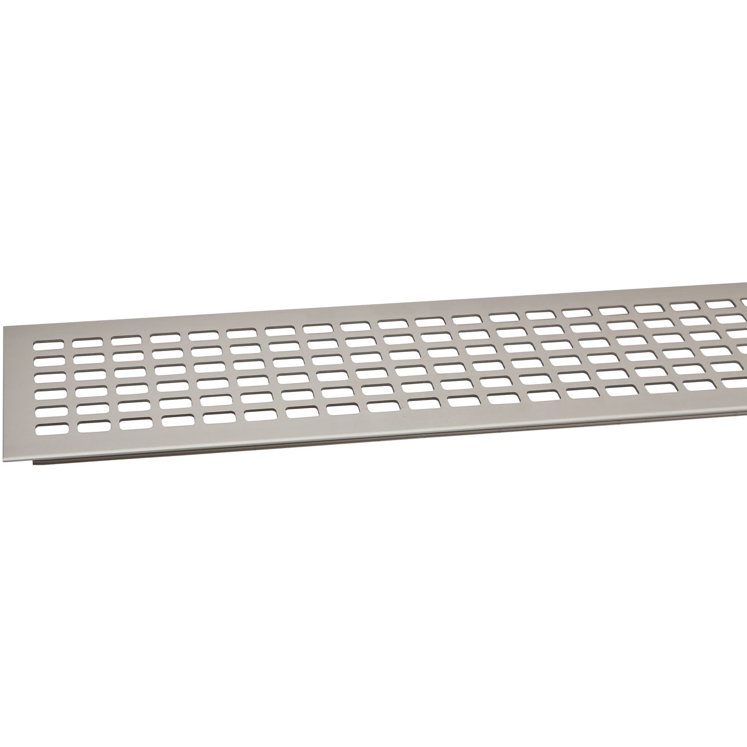 secOtec Lüftungsgitter Aluminium Titan/Edelstahl Effekt 100x1000mm